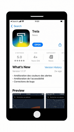 Trela app GIF - no background
